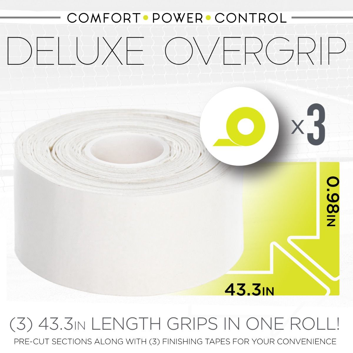 OVERGRIP FRANKLIN DELUX X3 WHITE