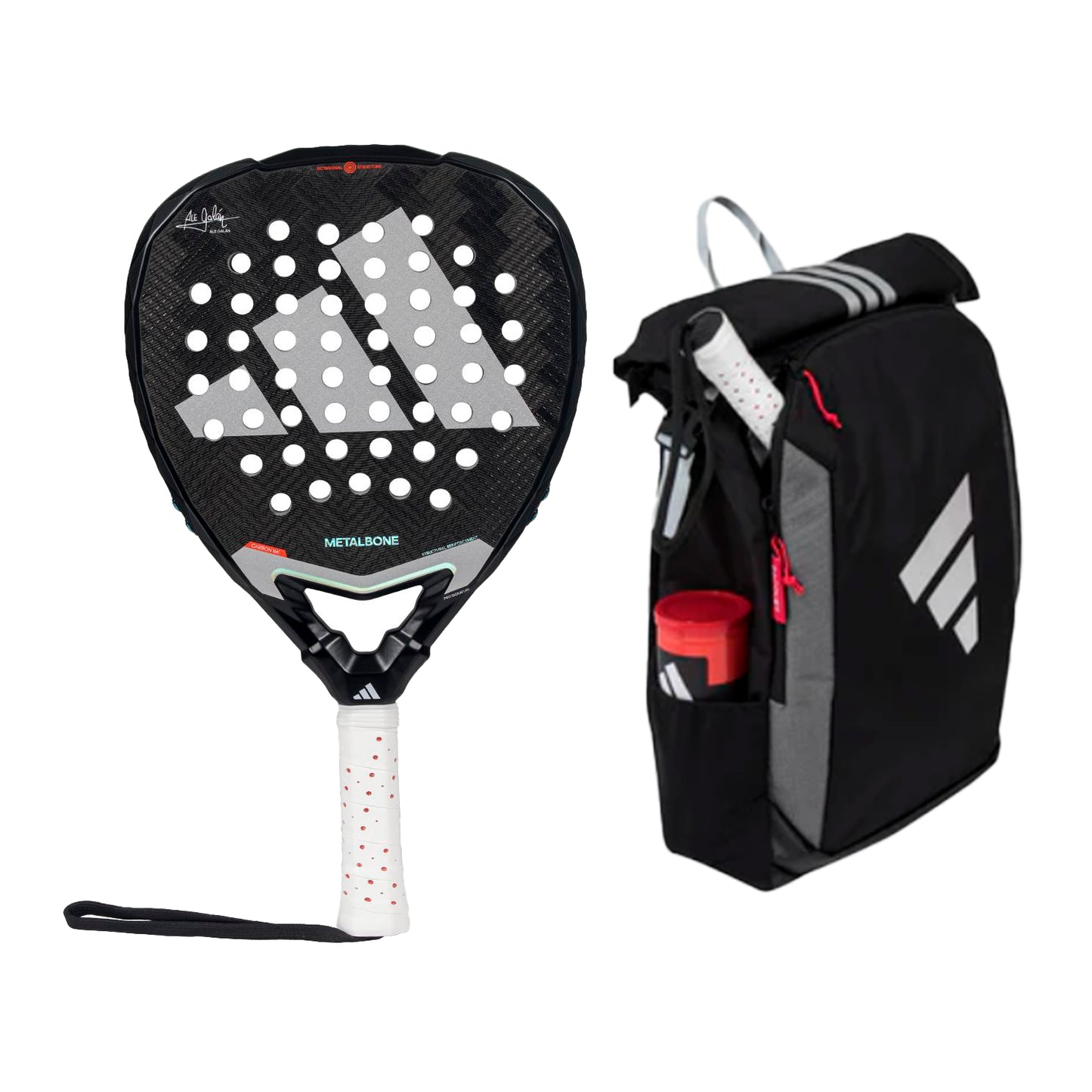 COMBO ALE GALAN 1: METALBONE 3.4 + BACKPACK MULTIGAME BLACK/RED 3.4