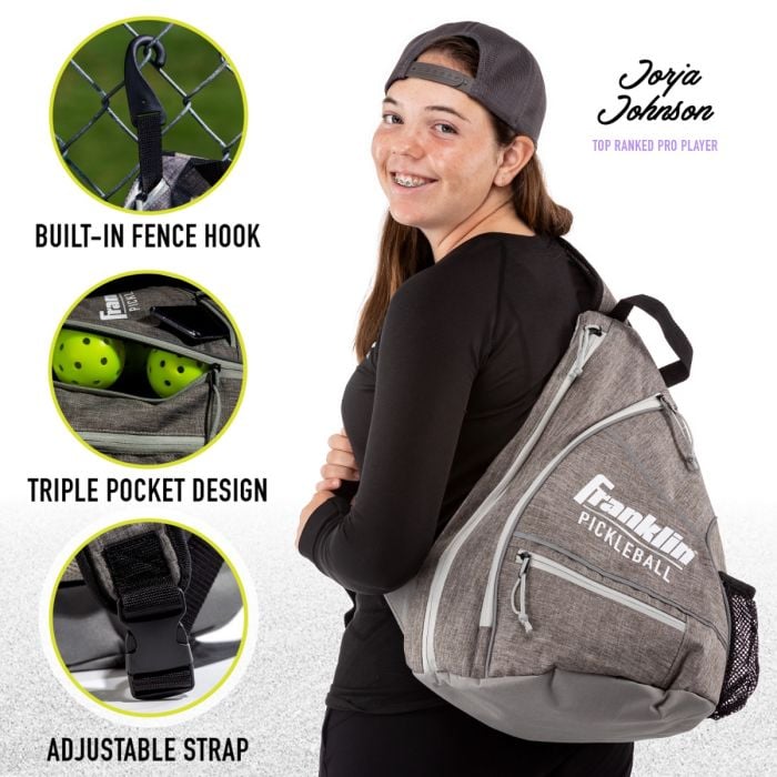 FRANKLIN PICKLEBALL SLING BAG GREY