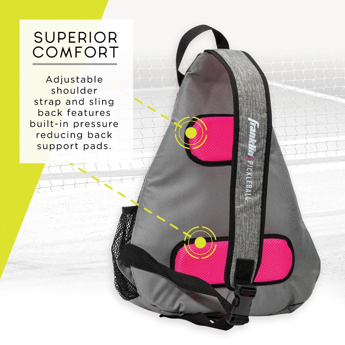 SLING BAG FRANKLIN GREY PINK