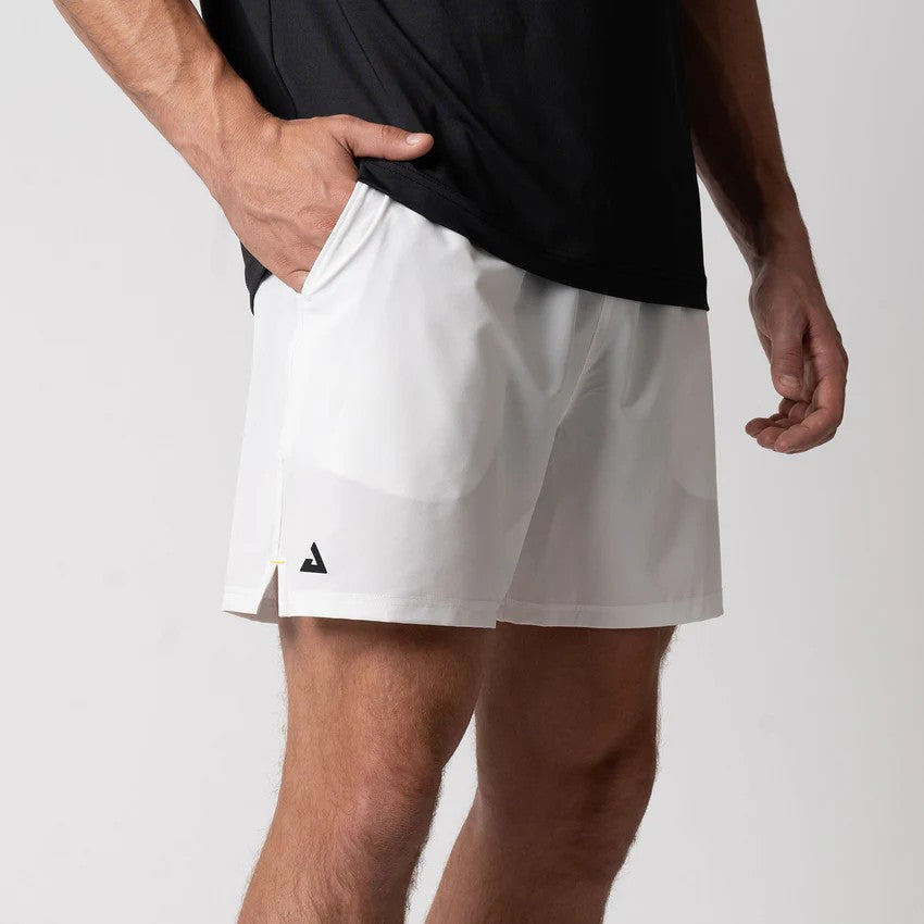 JOOLA MEN`S WOVEN SHORTS 5" WHITE