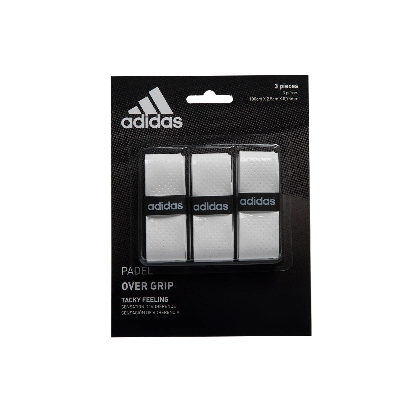 SET OF OVERGRIP PERFORATED 3 UNITS ADIDAS WHITE
