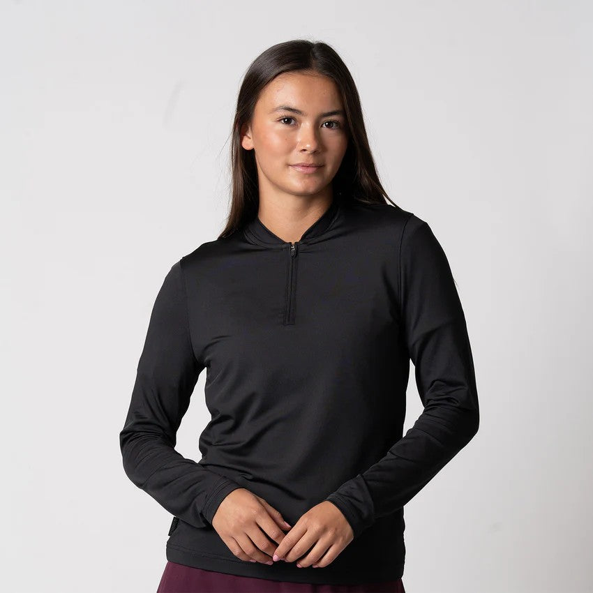 JOOLA WOMEN´S QUARTER ZIP PULLOVER BLACK