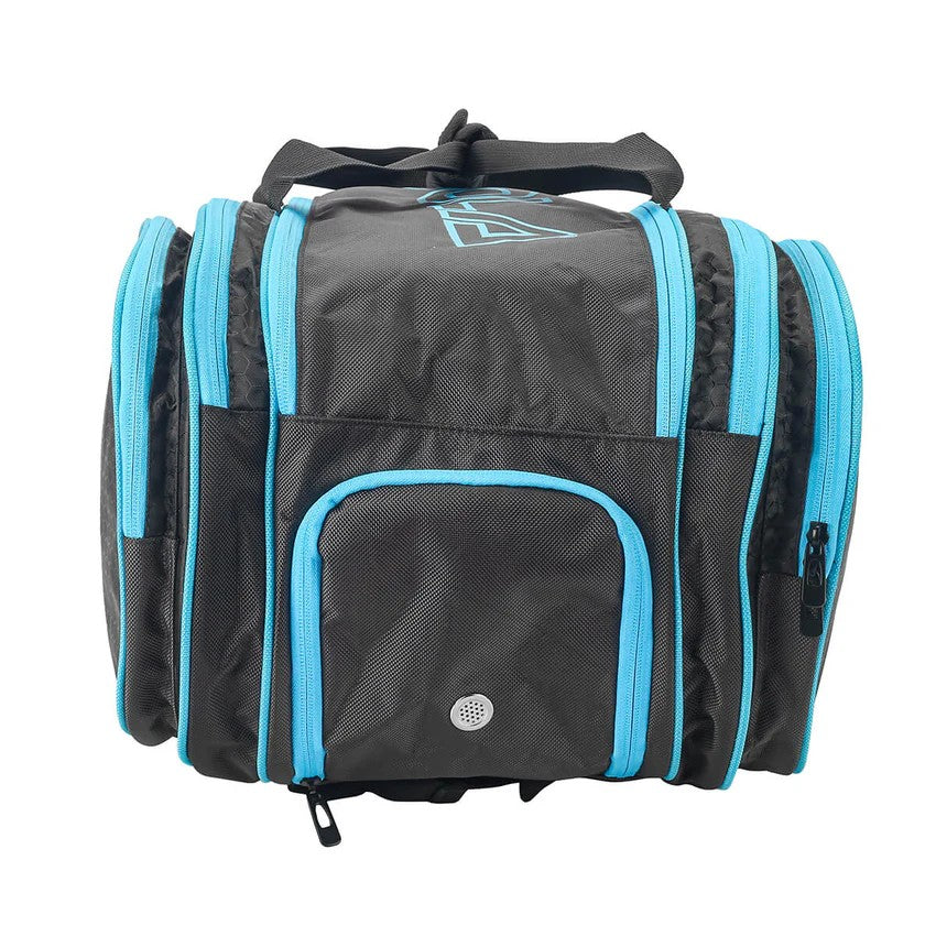 JOOLA TOUR ELITE PRO PICKLEBALL BAG BLACK LIGHT BLUE