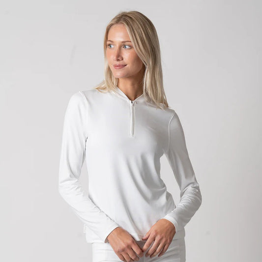 JOOLA WOMEN´S QUARTER ZIP PULLOVER WHITE