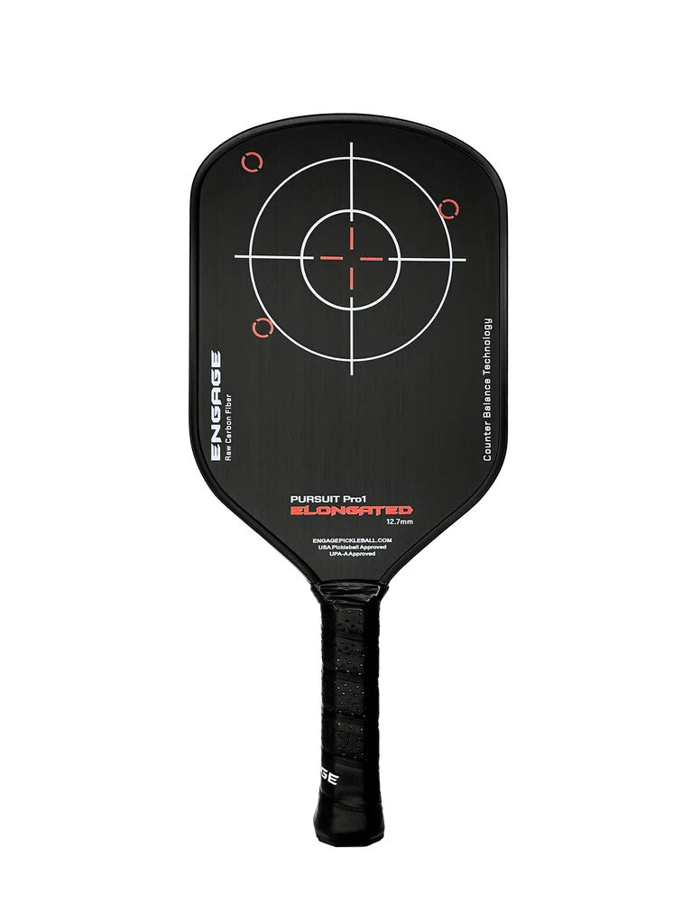 ENGAGE GRAPHIC PURSUIT PRO1 ELONGATED 12.7 POWER SERIES| RAW CARBON FIBER - FIERCE RED