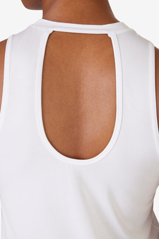 FILA FI-LUX OPEN BACK TANK TOP WHITE