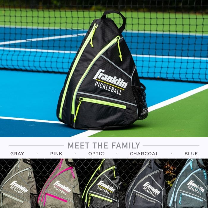 FRANKLIN PICKLEBALL SLING BAG BLACK OPTIC YELLOW