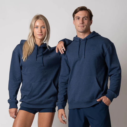 JOOLA UNISEX FLECCE HOODIE NAVY HEATHER