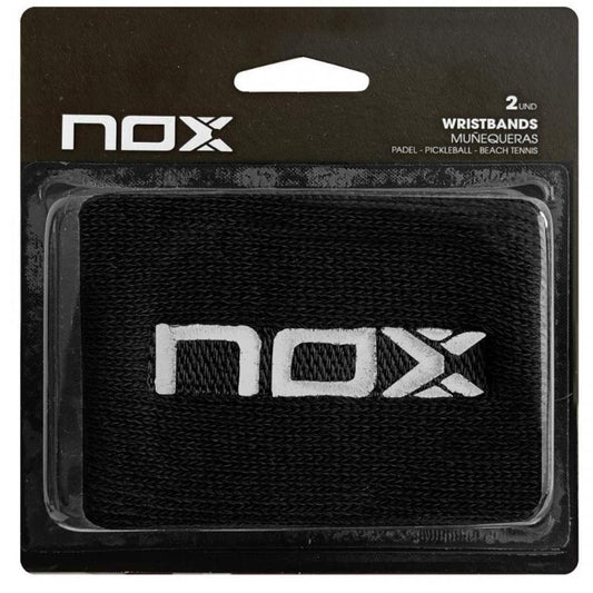 WRISTBAND NOX BLACK WITH WHITE LOGO 2 UNITS