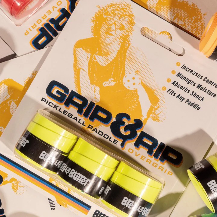 BREAD & BUTTER PICKLEBALL CO OVERGRIP ELECTRIC YELLOW