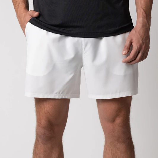 JOOLA MEN`S WOVEN SHORTS 5" WHITE