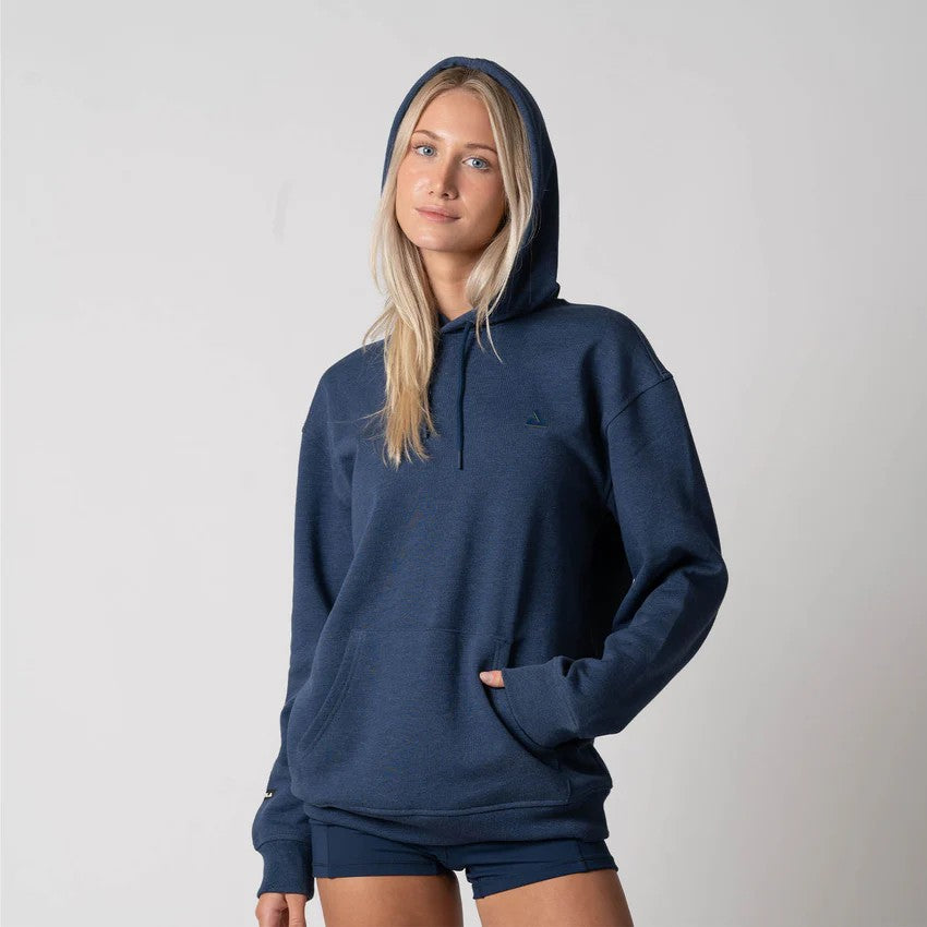JOOLA UNISEX FLECCE HOODIE NAVY HEATHER