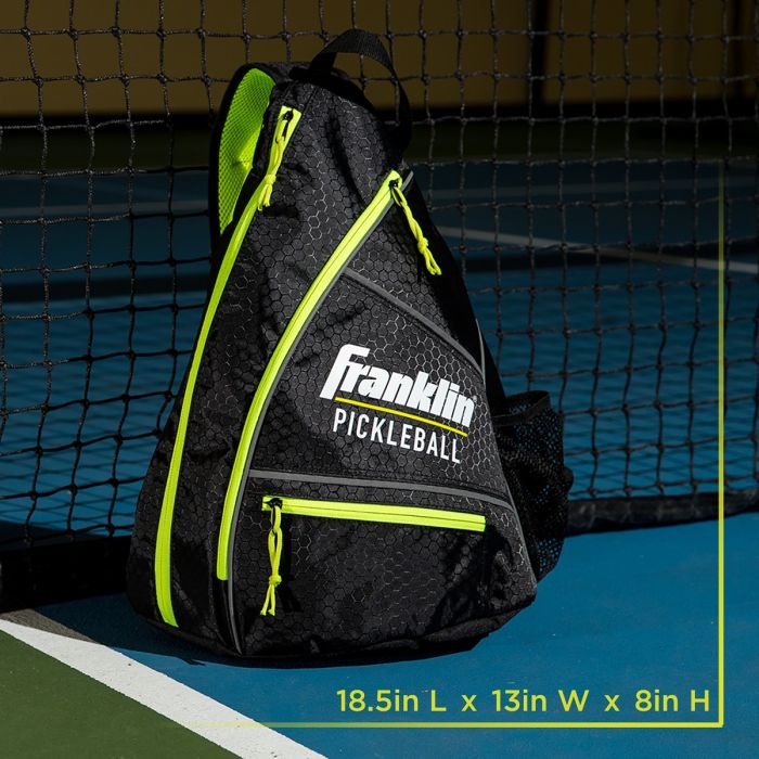 FRANKLIN PICKLEBALL SLING BAG BLACK OPTIC YELLOW